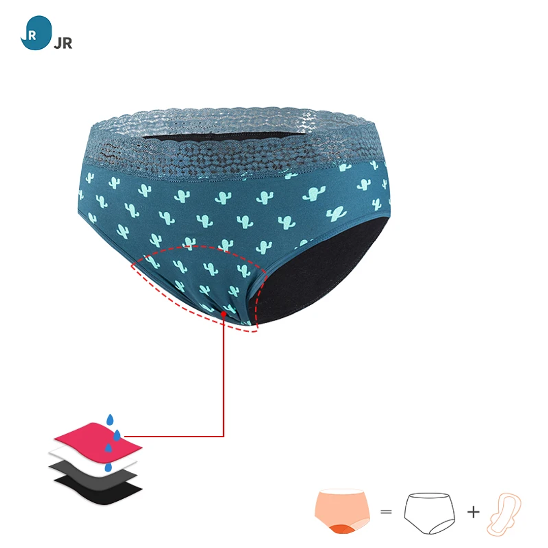 Bragas Menstruales JR 5 Capas | Alta Absorción y Protección Postparto Reutilizable 3