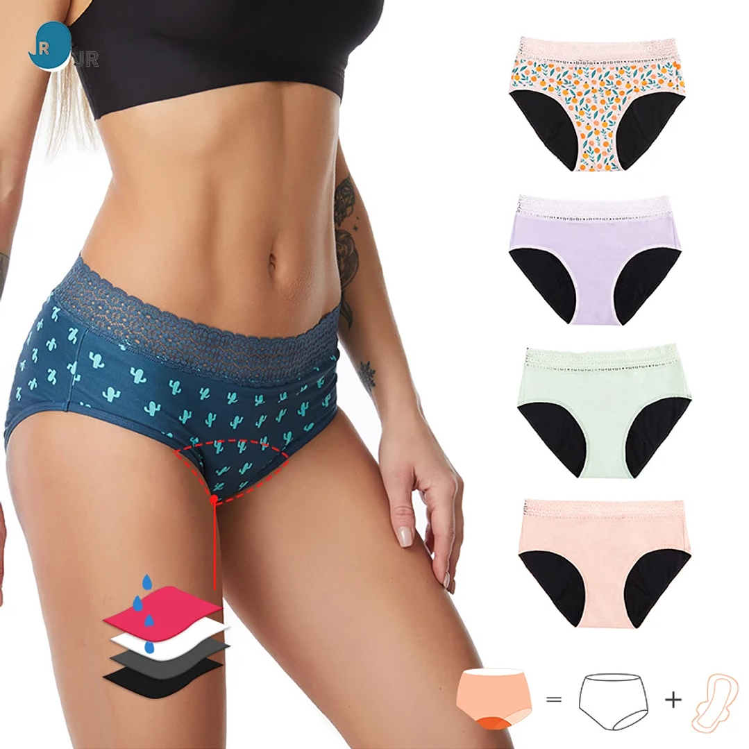 Bragas Menstruales JR 5 Capas | Alta Absorción y Protección Postparto Reutilizable 7