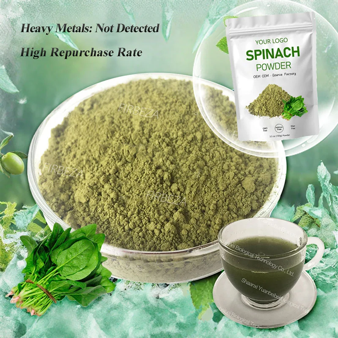 Extracto de Espinaca 30:1 Firbeza | Polvo Orgánico Instantáneo 100% Soluble 1