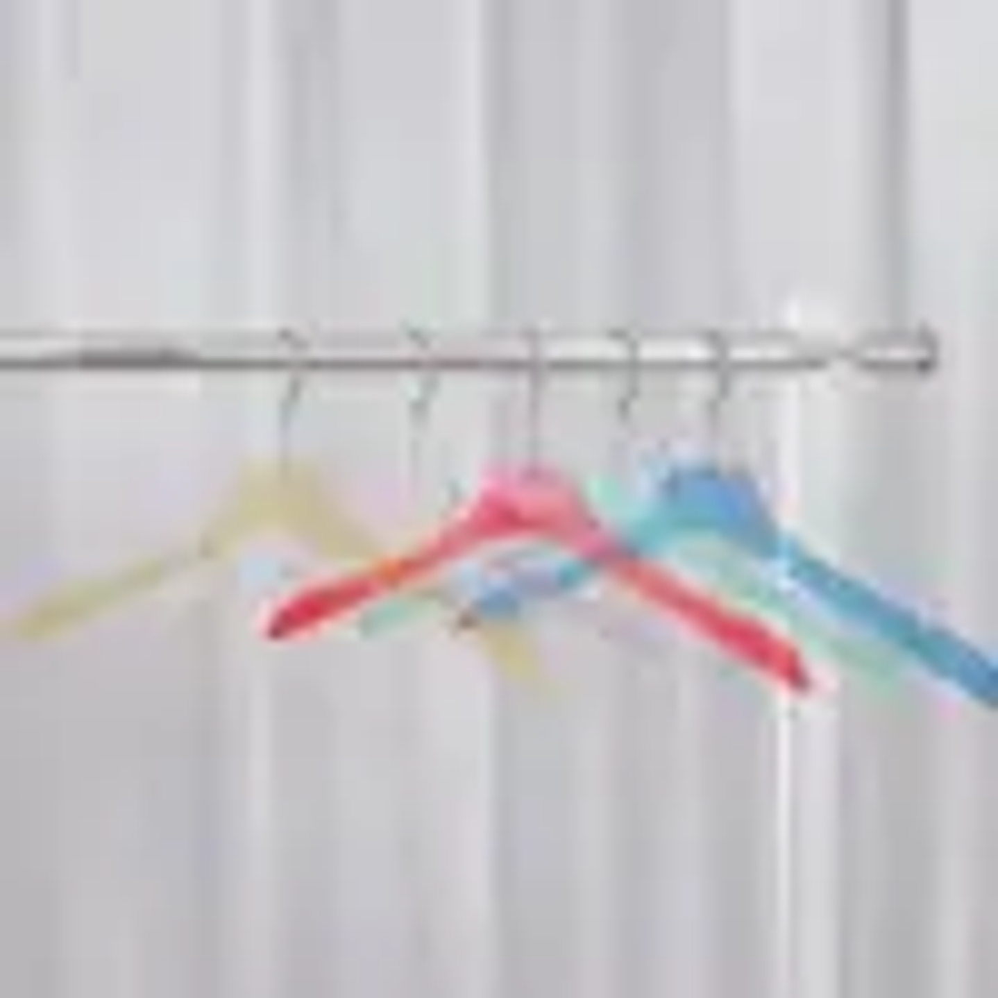 Percha Acrílica Transparente LEILOI | Diseño Mate con Gancho Dorado para Ropa 9