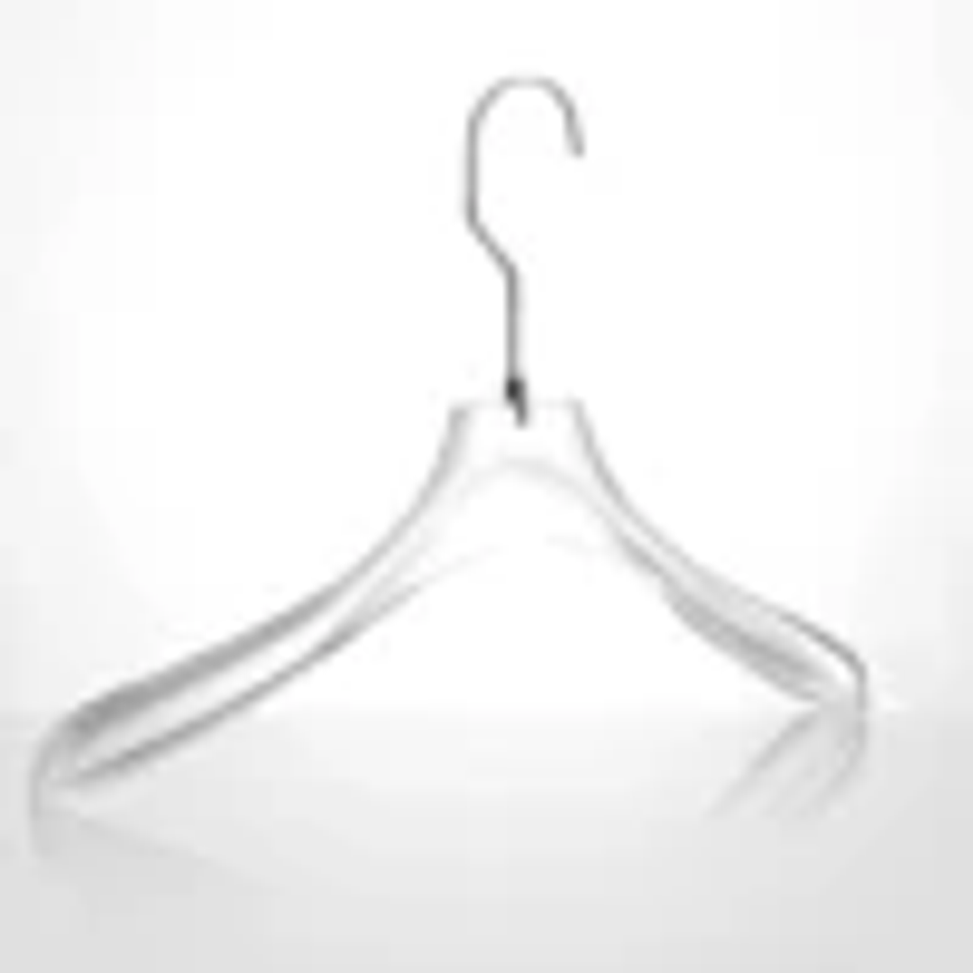 Percha Acrílica Transparente LEILOI | Diseño Mate con Gancho Dorado para Ropa 16