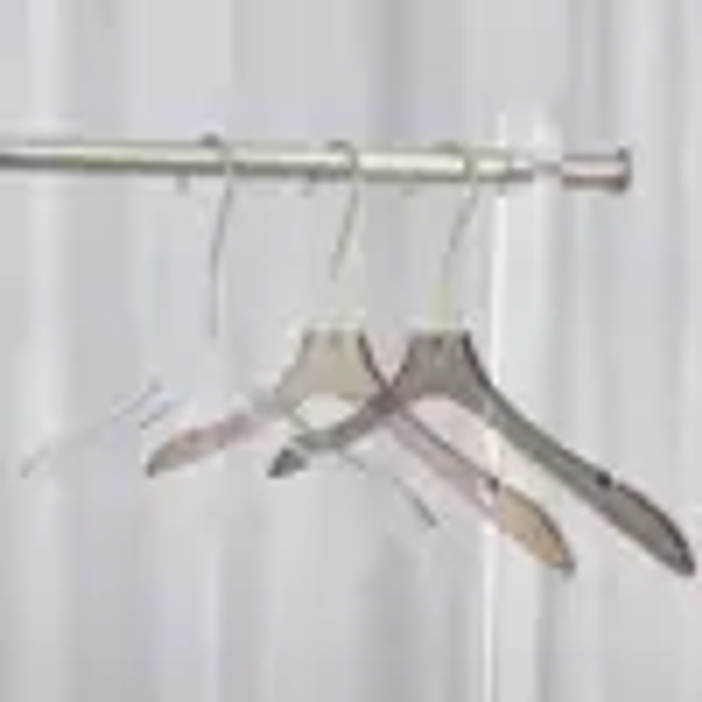 Percha Acrílica Transparente LEILOI | Diseño Mate con Gancho Dorado para Ropa 21