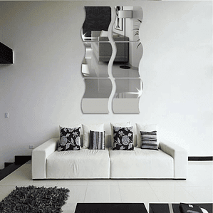 Espejo Decorativo Irregular FUDA 12x10cm | Diseño Contemporáneo para Hogar y Eventos