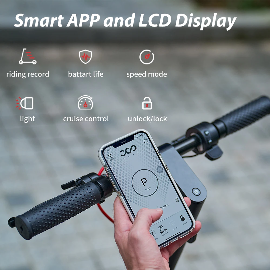 Patinete Eléctrico iScooter W8 | 750W, Suspensión Dual y App Inteligente 3