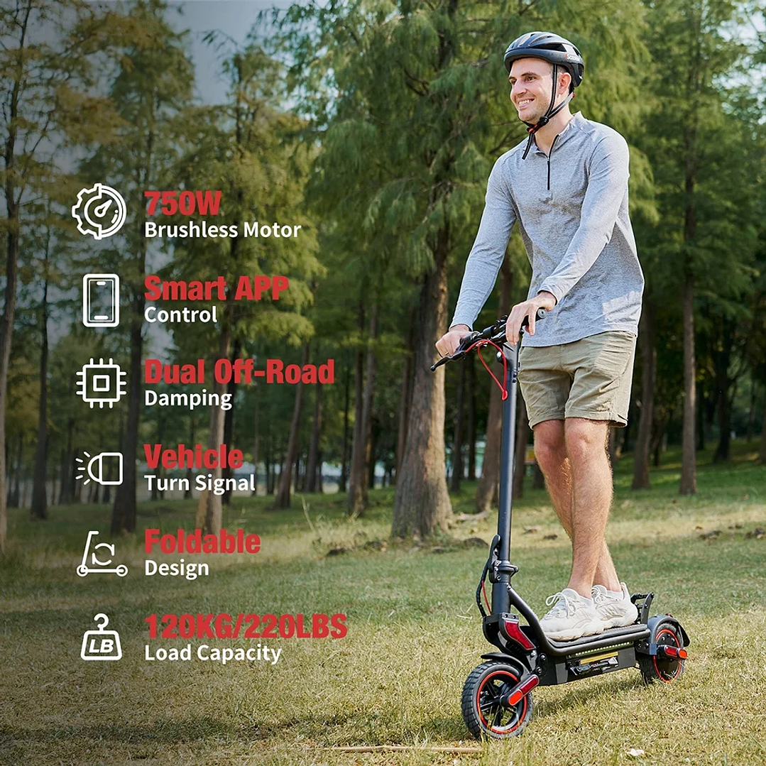 Patinete Eléctrico iScooter W8 | 750W, Suspensión Dual y App Inteligente 7