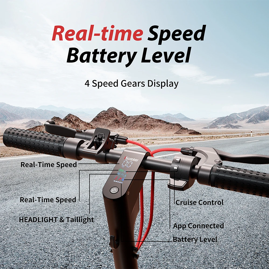 Patinete Eléctrico iScooter W8 | 750W, Suspensión Dual y App Inteligente 8