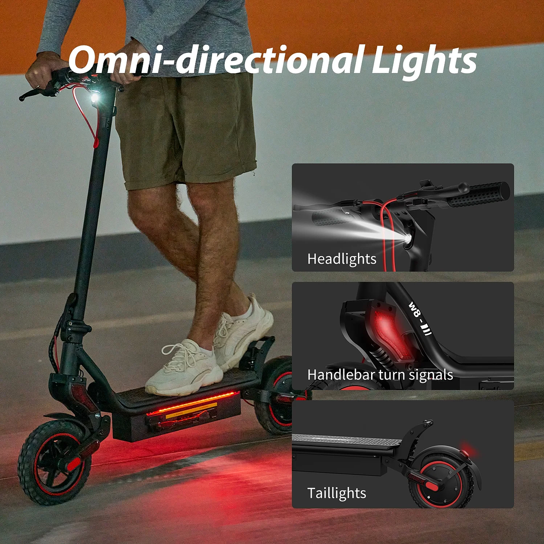 Patinete Eléctrico iScooter W8 | 750W, Suspensión Dual y App Inteligente 13