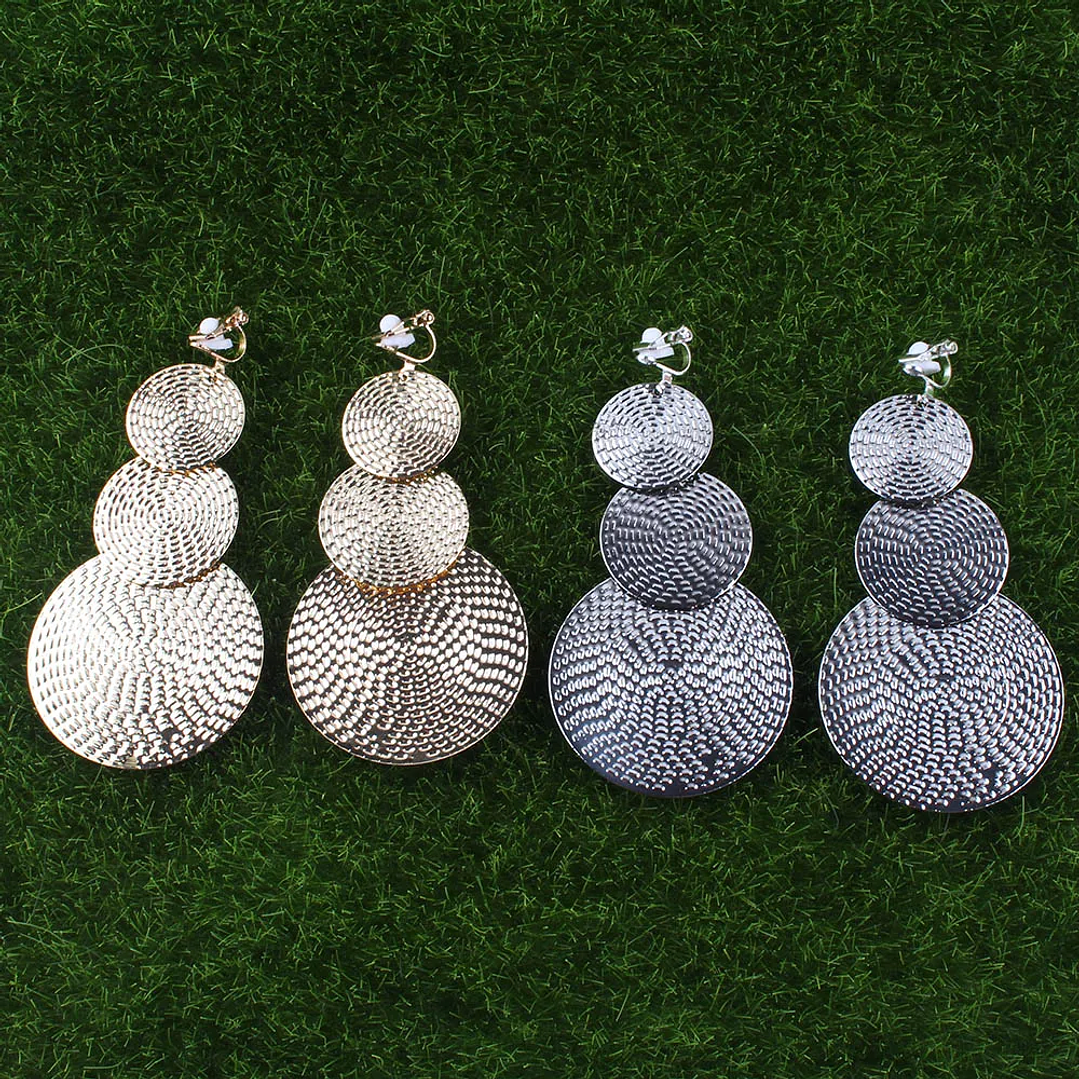 Pendientes Vintage JIOFREE con Clip | Sin Piercing, Diseño Clásico para Mujer 6