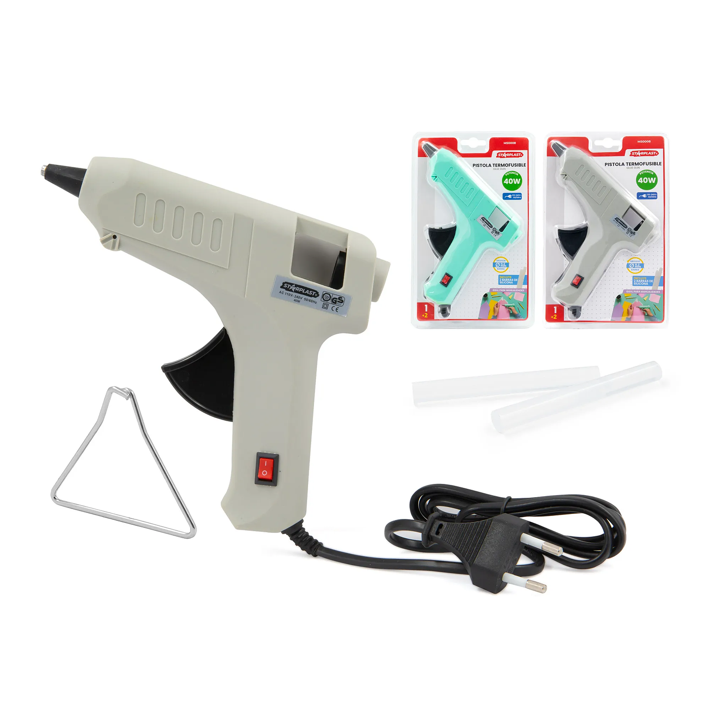 Pistola de Silicona 40W DIY | Herramienta Eléctrica para Manualidades y Reparaciones