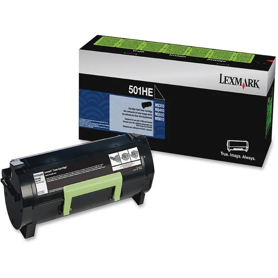 Tóner Negro UD2 Compatible Lexmark 501HE | Alto Rendimiento para Impresoras Lexmark, Dell y HP 1
