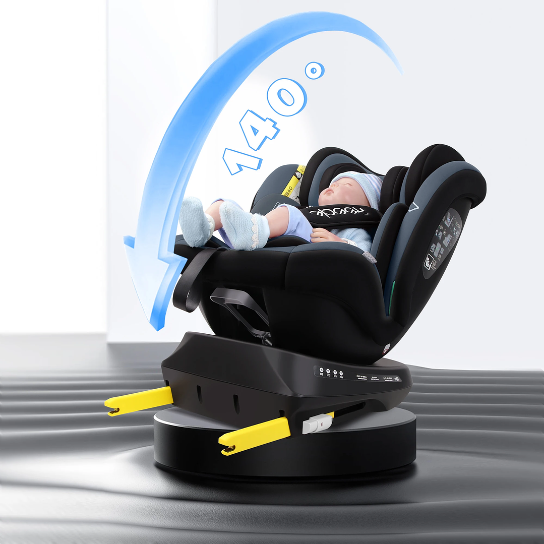 Silla de Coche Reecle 360° ISOFIX | De 0 a 12 Años, Ajustable y Segura 3