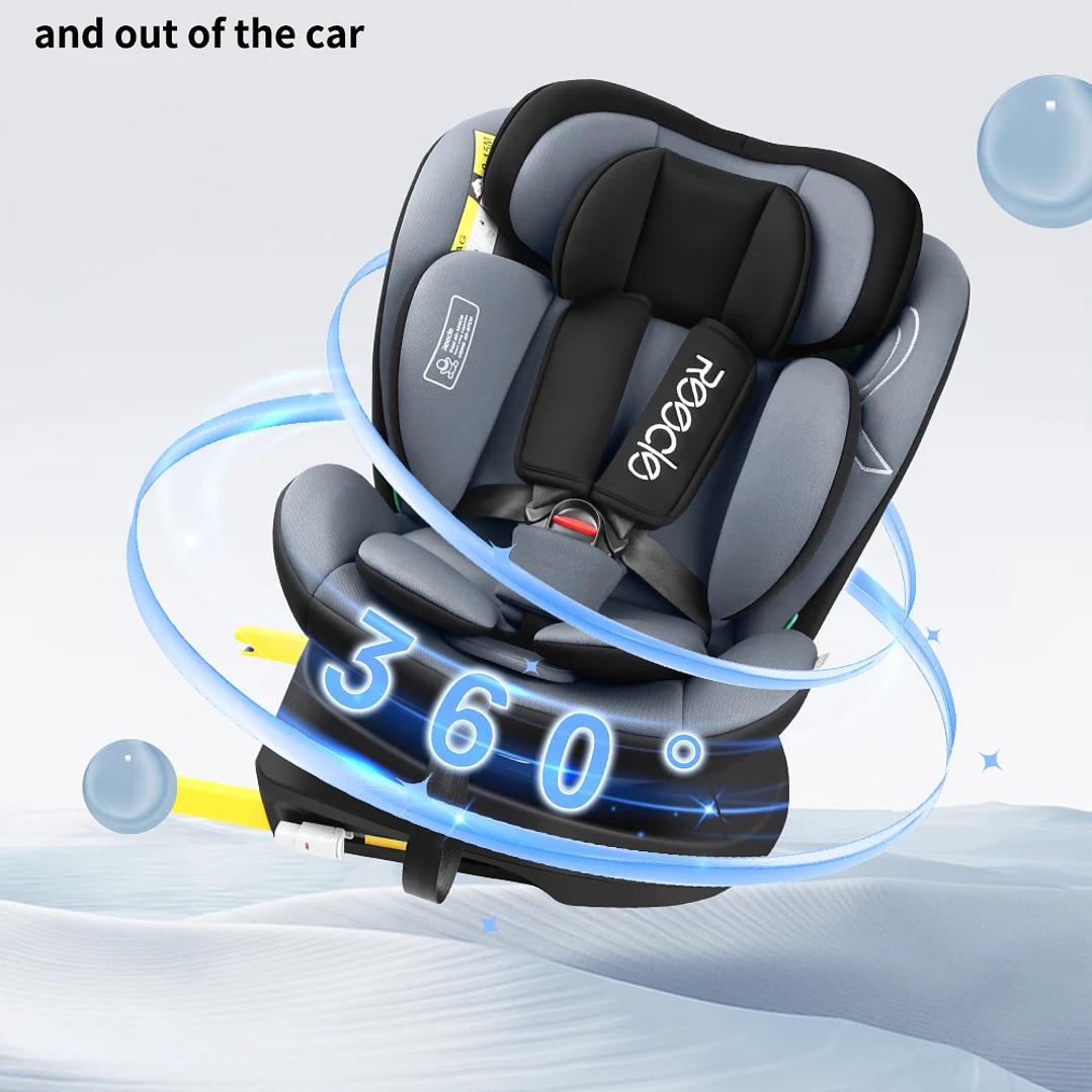 Silla de Coche Reecle 360° ISOFIX | De 0 a 12 Años, Ajustable y Segura 11