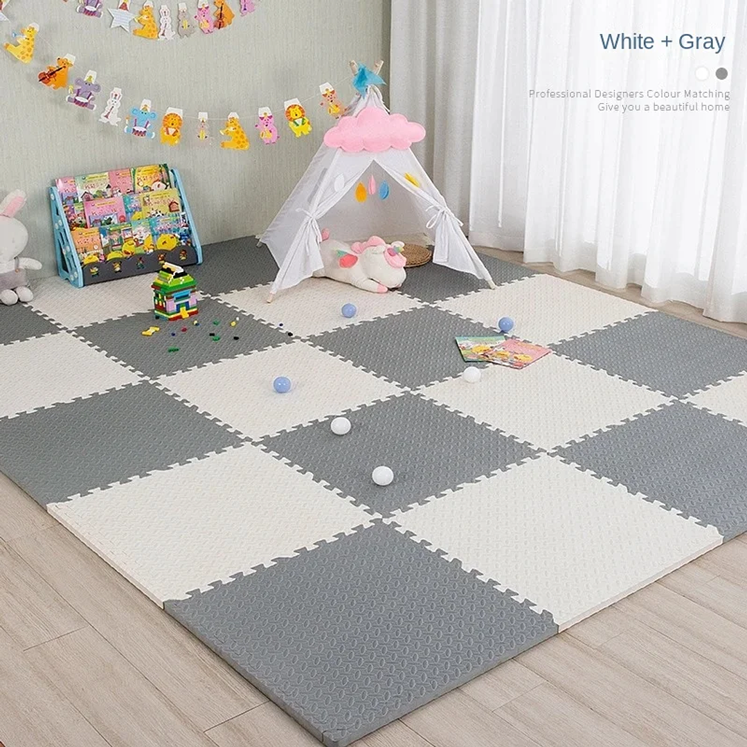 Alfombra de Puzle Infantil 30x30 | Espuma EVA Suave y Antideslizante para Bebés y Niños 16