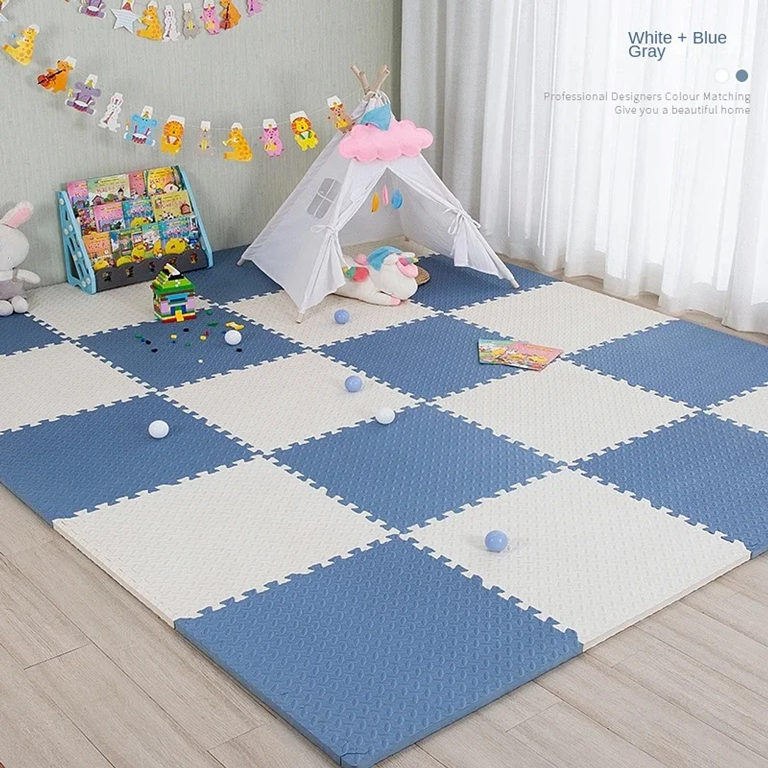 Alfombra de Puzle Infantil 30x30 | Espuma EVA Suave y Antideslizante para Bebés y Niños 17