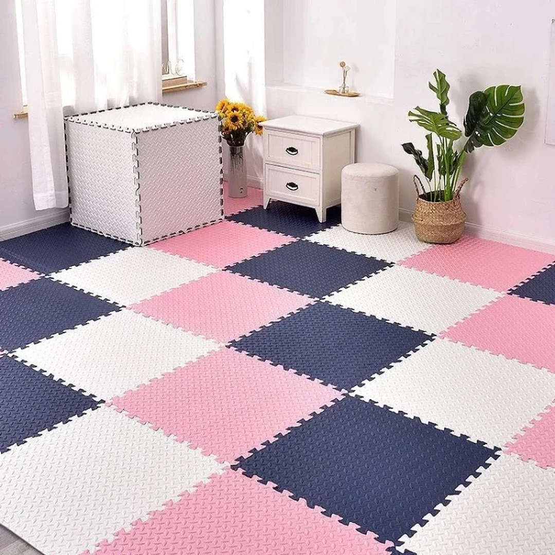 Alfombra de Puzle Infantil 30x30 | Espuma EVA Suave y Antideslizante para Bebés y Niños 23