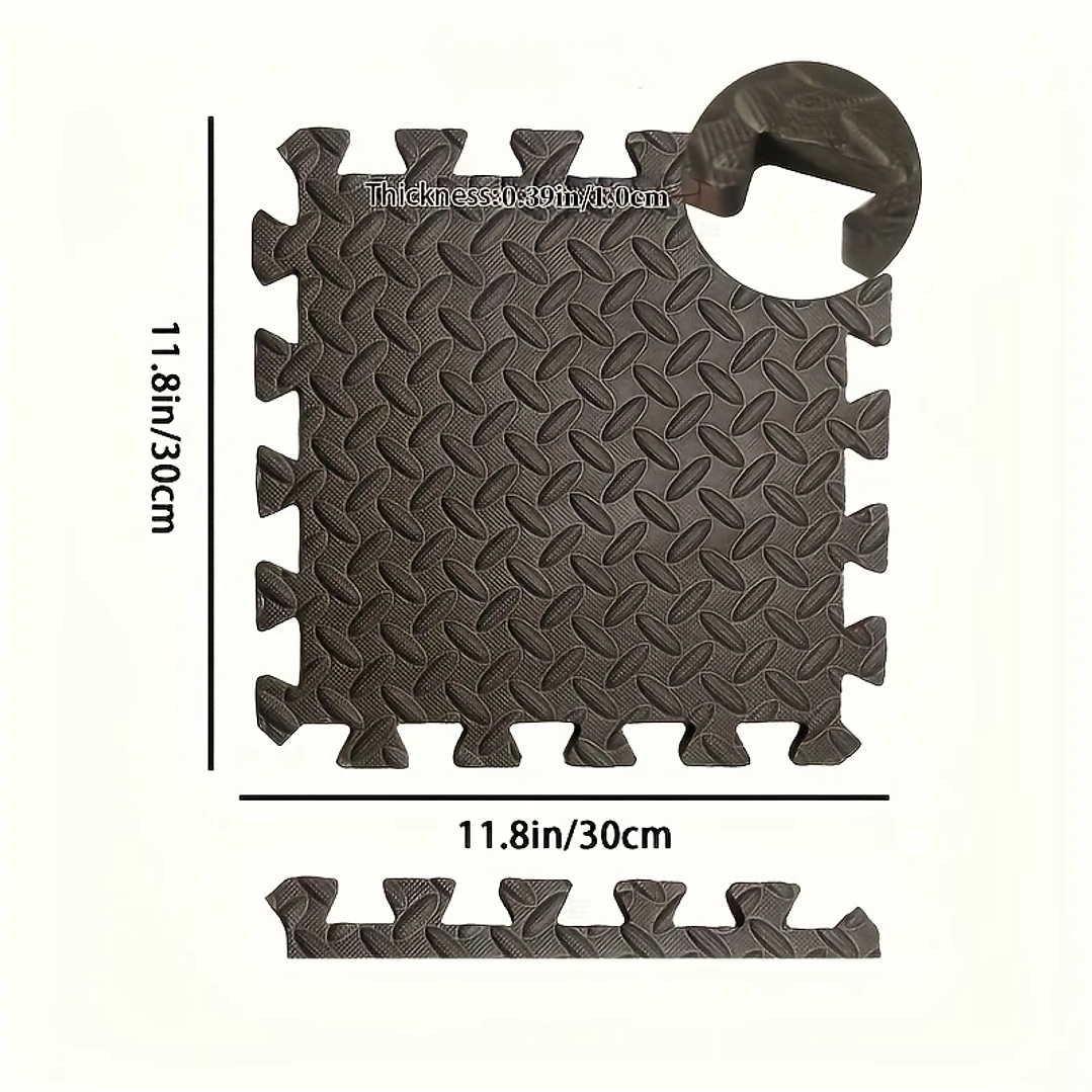 Estera Deportiva EVA 30x30cm | Antideslizante para Yoga, Fitness y Protección de Suelo 13