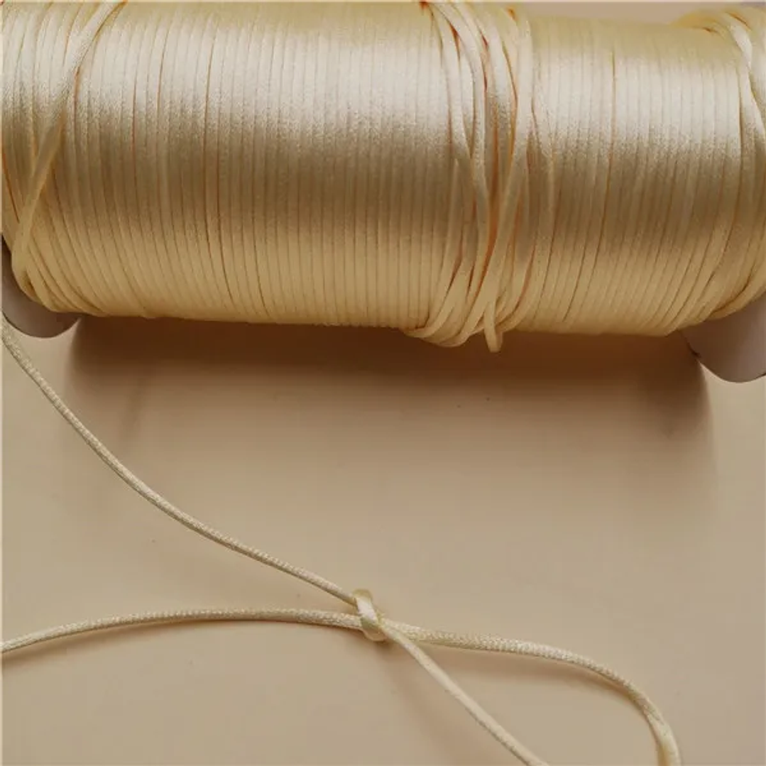 Cordón de Macramé 2mm Encerado | Seda Trenzada para Pulseras y Manualidades DIY 12