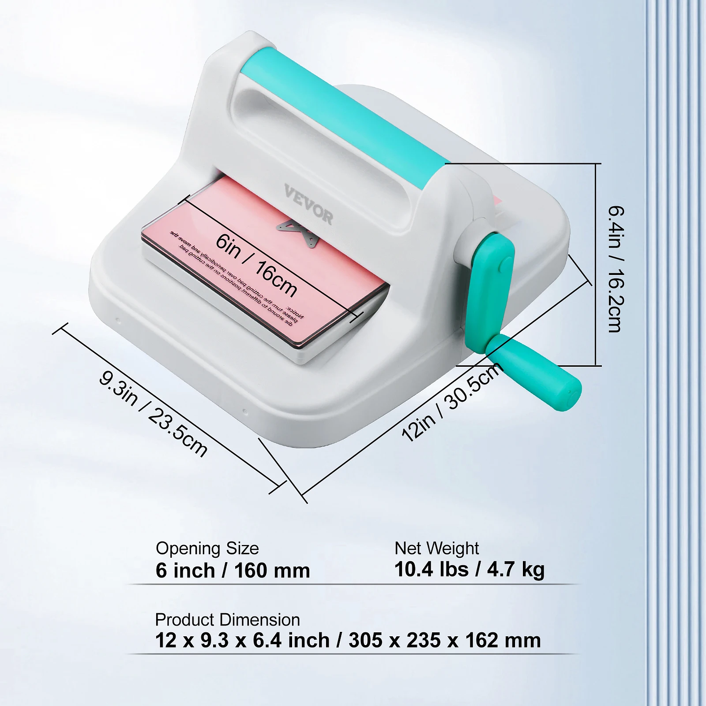 Troqueladora Manual SucceBuy 6/9 Pulgadas | Para Scrapbooking y Tarjetas Artesanales 7