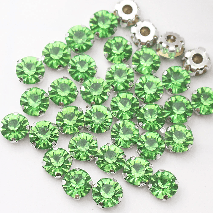 Diamantes de Imitación con Garra Plateada | Cristales para Coser en Ropa y Manualidades 8