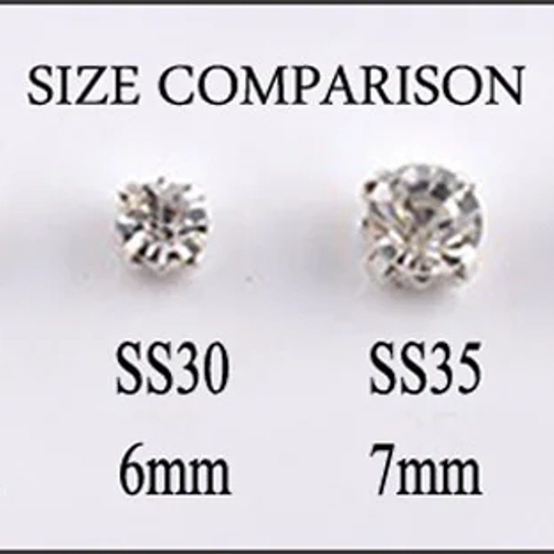 Diamantes de Imitación con Garra Plateada | Cristales para Coser en Ropa y Manualidades 31