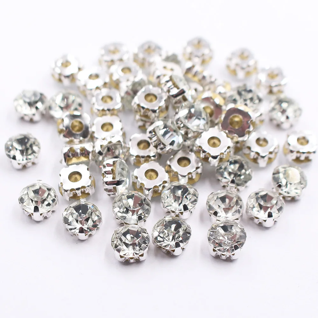 Diamantes de Imitación con Garra Plateada | Cristales para Coser en Ropa y Manualidades 34