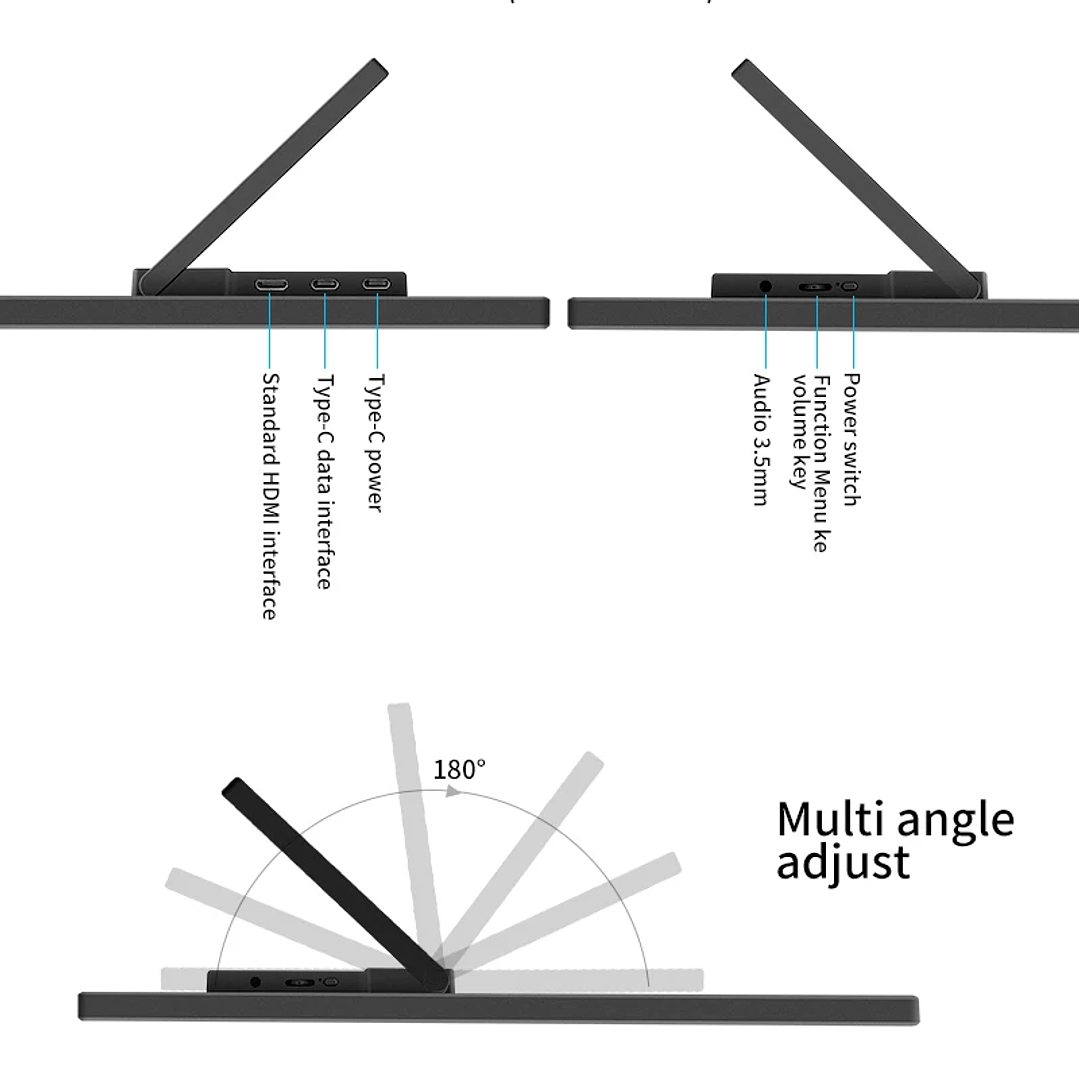 Monitor Portátil HGFRTEE 18.5