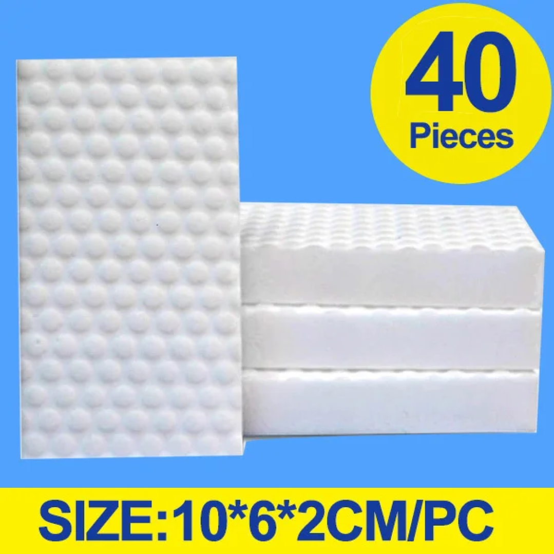 Esponjas Mágicas de Melamina | Pack 20/40/100 para Limpieza sin Químicos 7