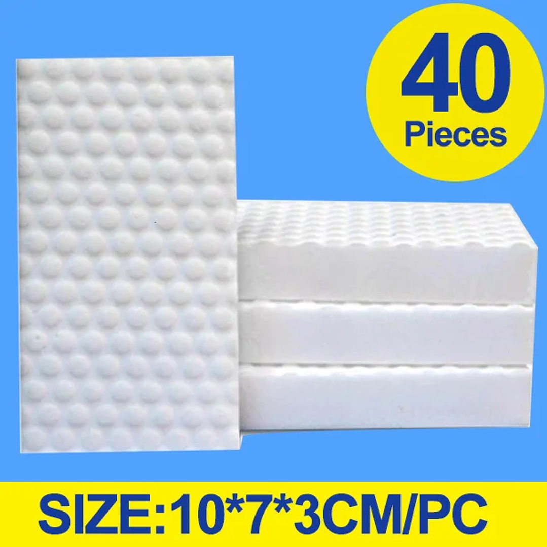 Esponjas Mágicas de Melamina | Pack 20/40/100 para Limpieza sin Químicos 11