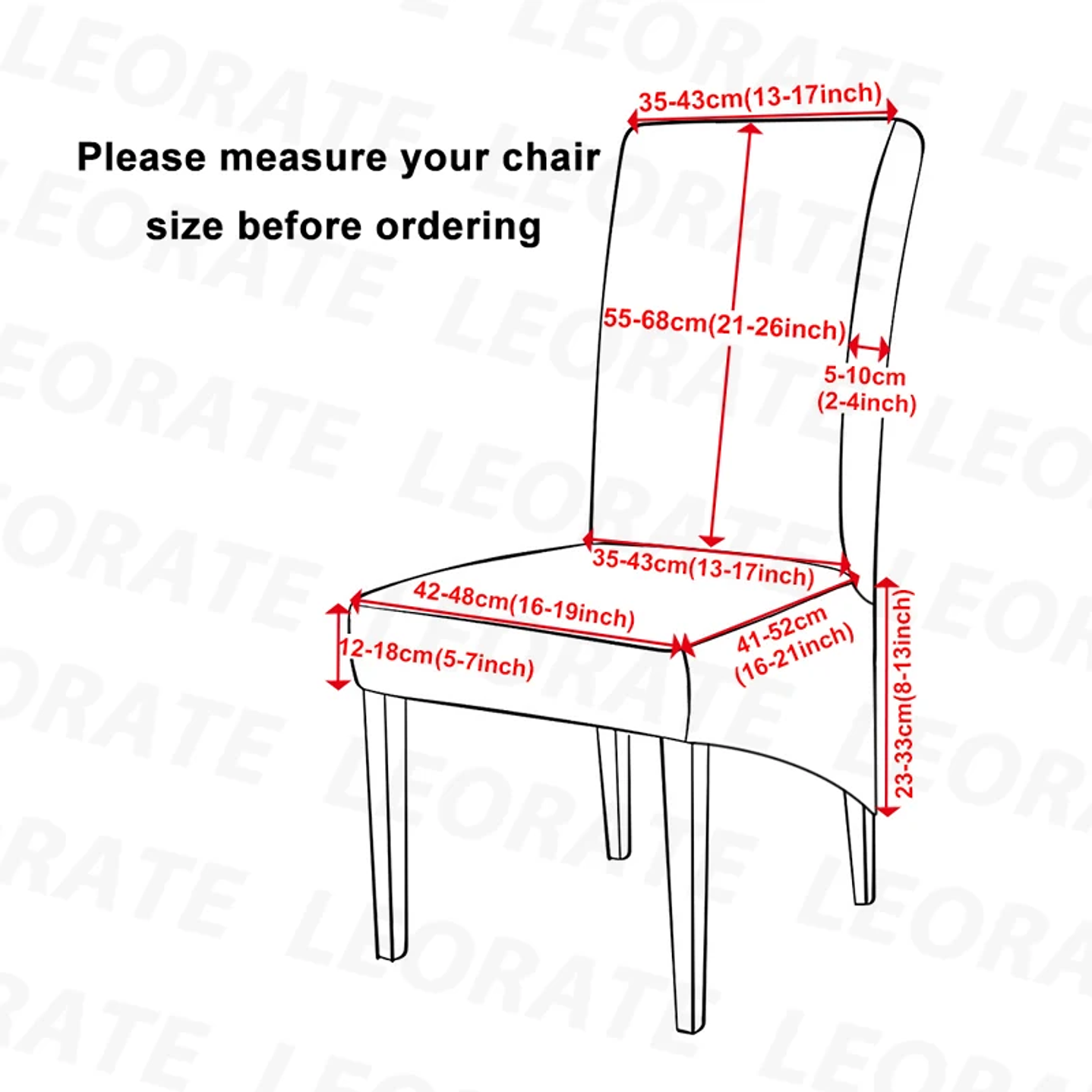 Funda Elástica Impermeable Leorate | Universal para Sillas de Barra, Boda y Hogar 2