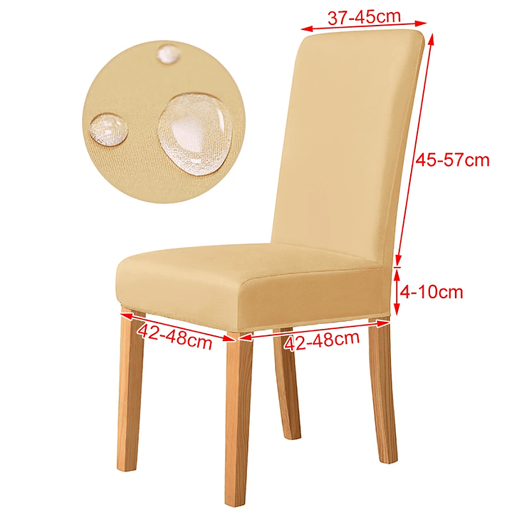 Funda Elástica Impermeable Leorate | Universal para Sillas de Barra, Boda y Hogar 13