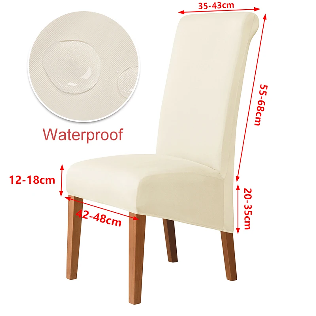 Funda Elástica Impermeable Leorate | Universal para Sillas de Barra, Boda y Hogar 15