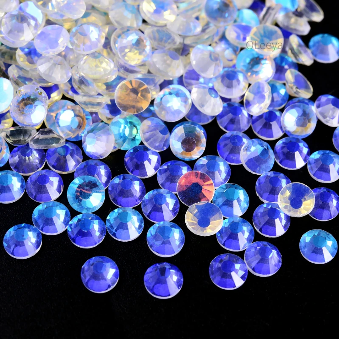 Diamantes de Imitación OLeeya SS3–SS50 | Cristal Brillante sin Fijación para Uñas y Moda 11