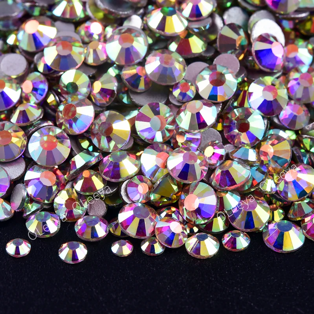 Diamantes de Imitación OLeeya SS3–SS50 | Cristal Brillante sin Fijación para Uñas y Moda 38