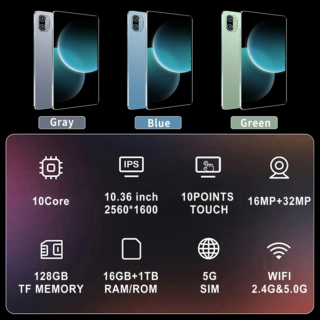 Tablet Android 13 5G 10.36