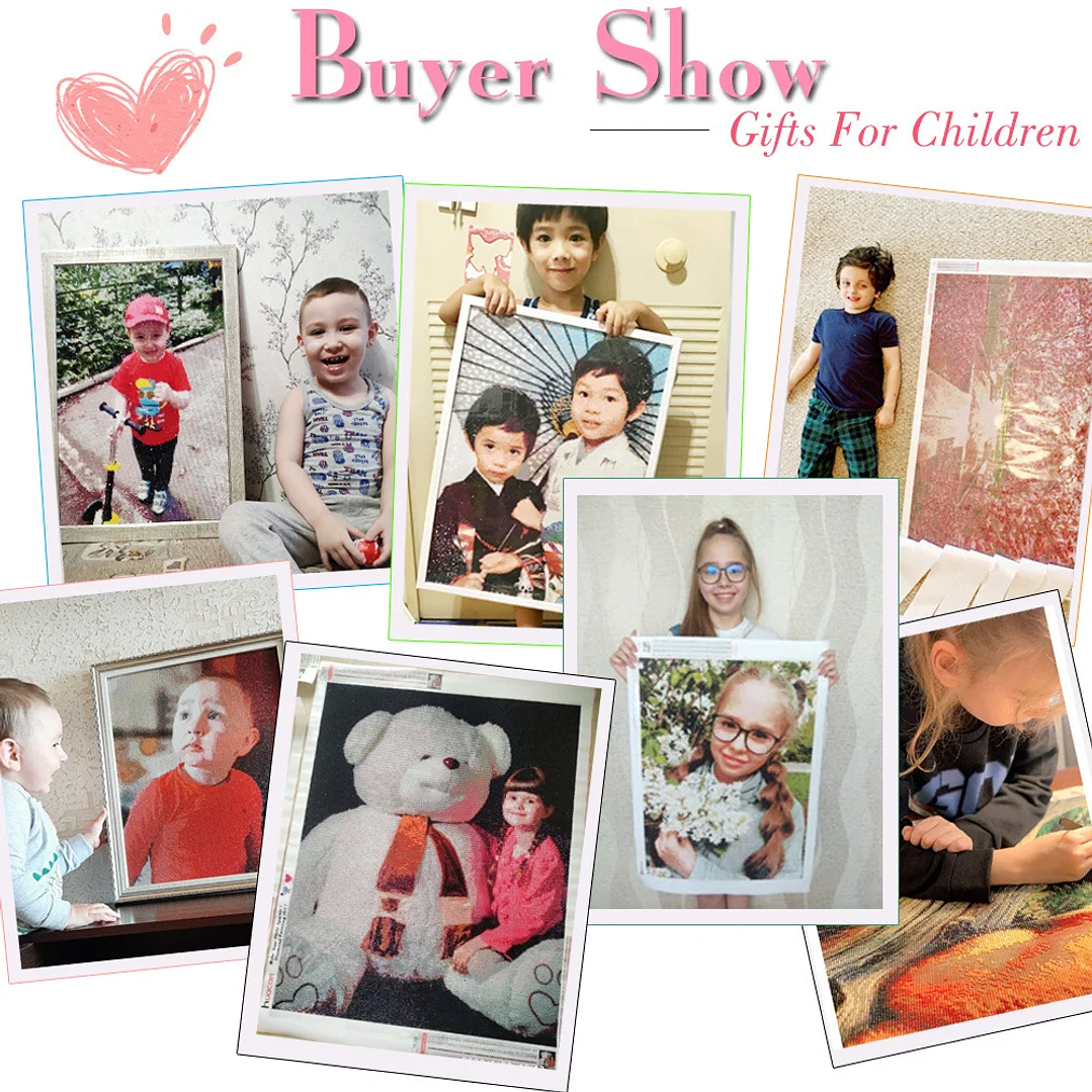 Kit de Pintura Diamante HUACAN | Personalizable con Foto, Bordado 3D Redondo 2