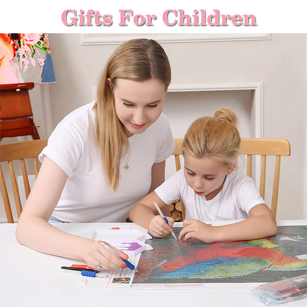 Kit de Pintura Diamante HUACAN | Personalizable con Foto, Bordado 3D Redondo 3