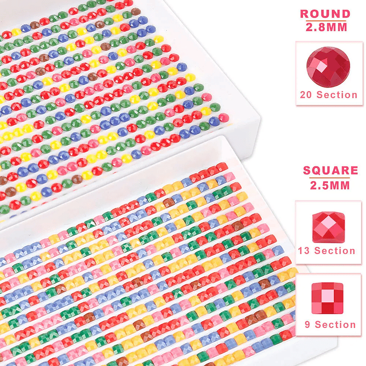 Kit de Pintura Diamante HUACAN | Personalizable con Foto, Bordado 3D Redondo 4