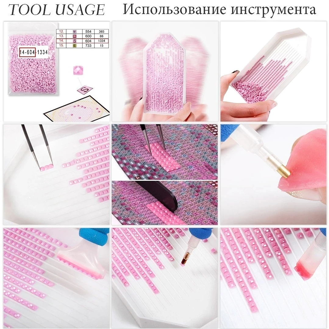 Kit de Pintura Diamante HUACAN | Personalizable con Foto, Bordado 3D Redondo 6