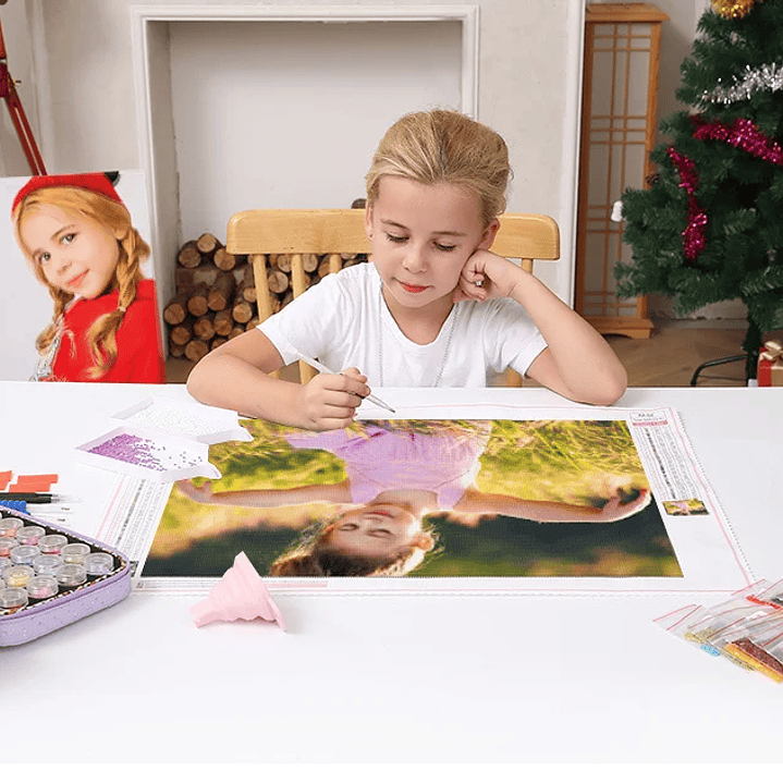 Kit de Pintura Diamante HUACAN | Personalizable con Foto, Bordado 3D Redondo 9