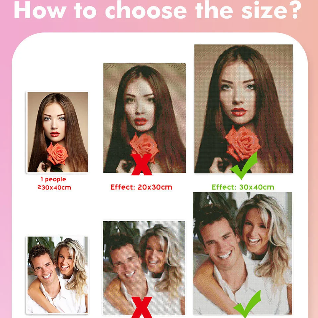 Kit de Pintura Diamante HUACAN | Personalizable con Foto, Bordado 3D Redondo 13