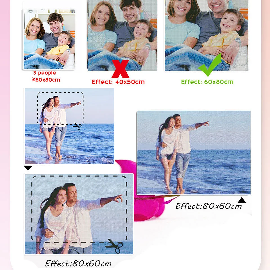 Kit de Pintura Diamante HUACAN | Personalizable con Foto, Bordado 3D Redondo 14