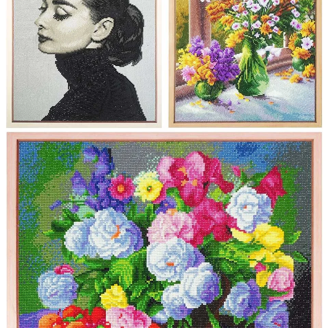 Kit de Pintura Diamante HUACAN | Personalizable con Foto, Bordado 3D Redondo 22