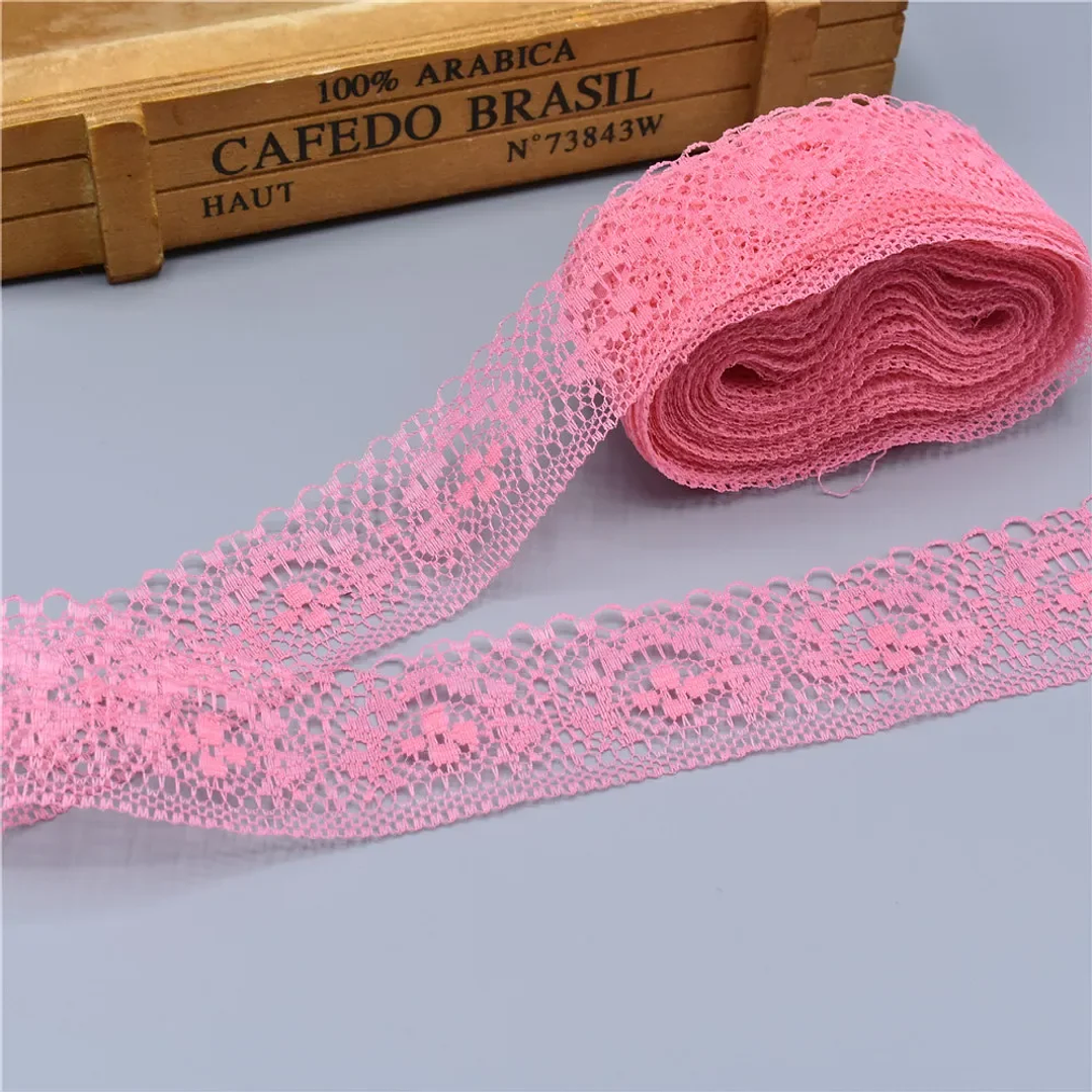 Cinta de Encaje WyFeay 40mm | 10 Yardas para Costura, Bordado y Decoración DIY 10