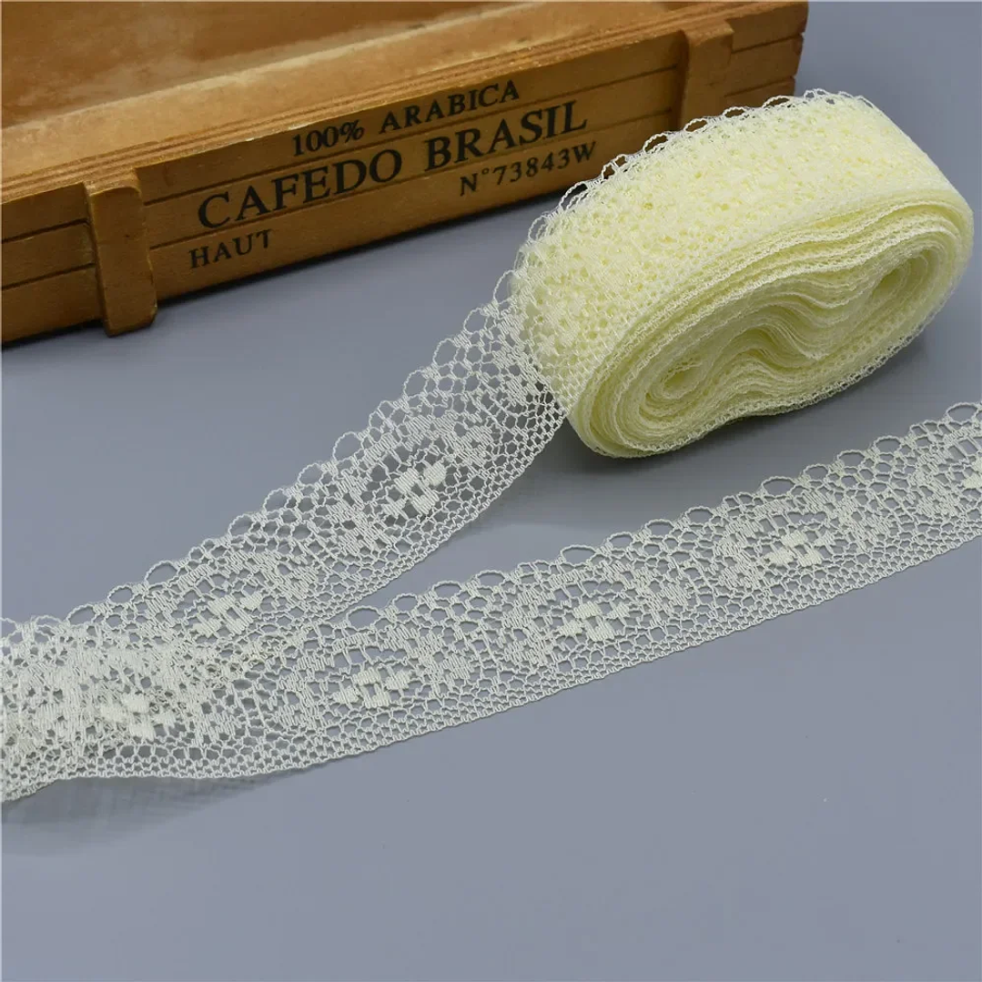 Cinta de Encaje WyFeay 40mm | 10 Yardas para Costura, Bordado y Decoración DIY 11