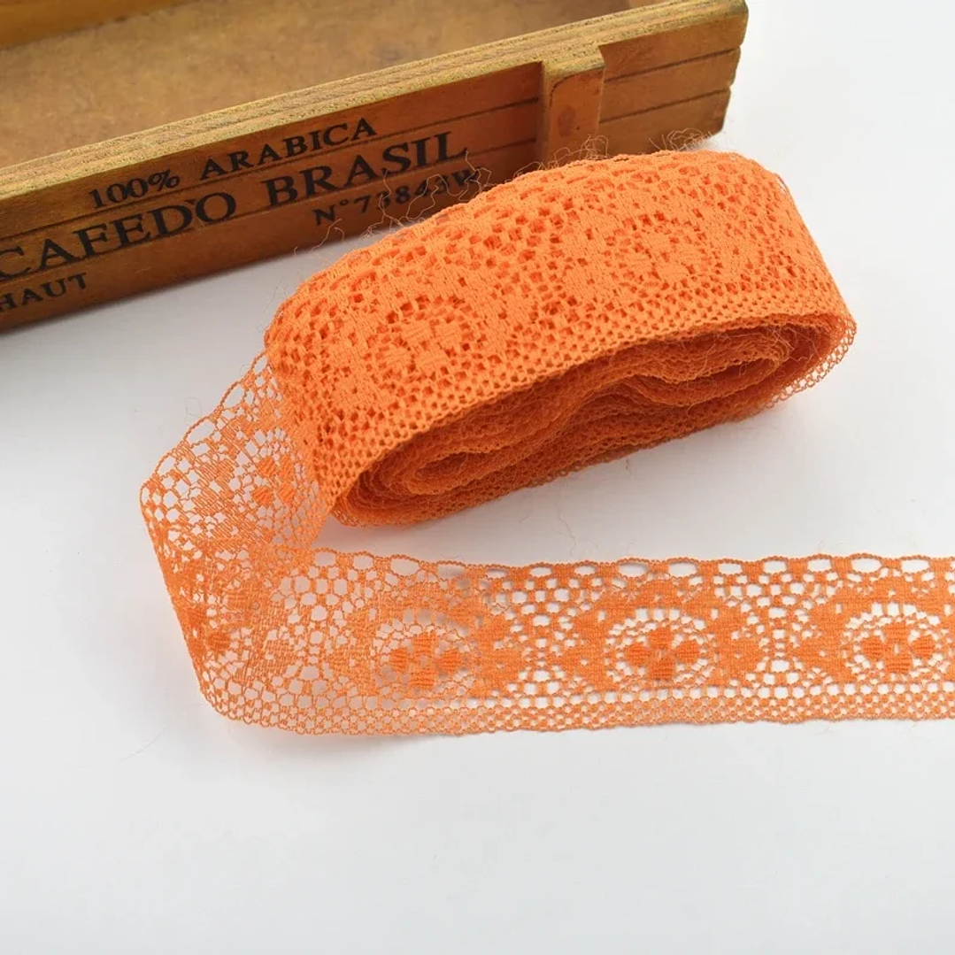 Cinta de Encaje WyFeay 40mm | 10 Yardas para Costura, Bordado y Decoración DIY 15