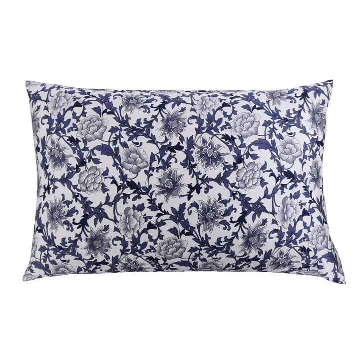 Funda de Almohada de Seda Natural | Diseño Floral con Cremallera 15