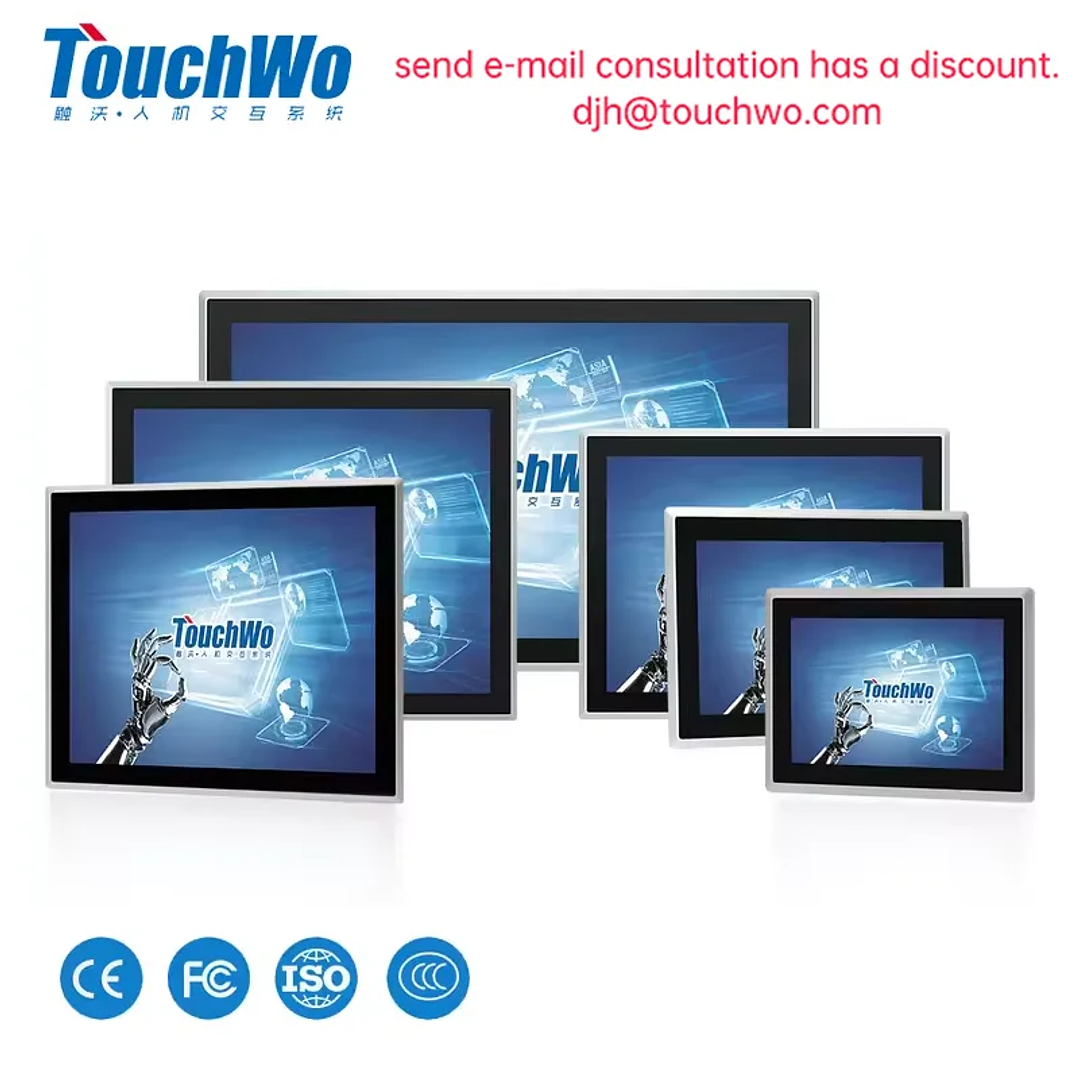 Monitor Táctil Industrial TouchWo | Todo en Uno IP65 PCAP 8–21.5