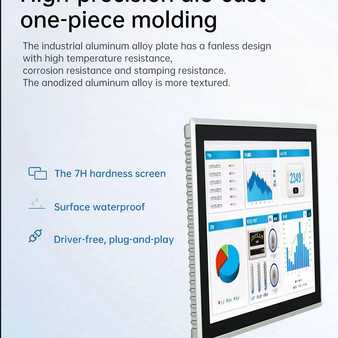 Monitor Táctil Industrial TouchWo | Todo en Uno IP65 PCAP 8–21.5