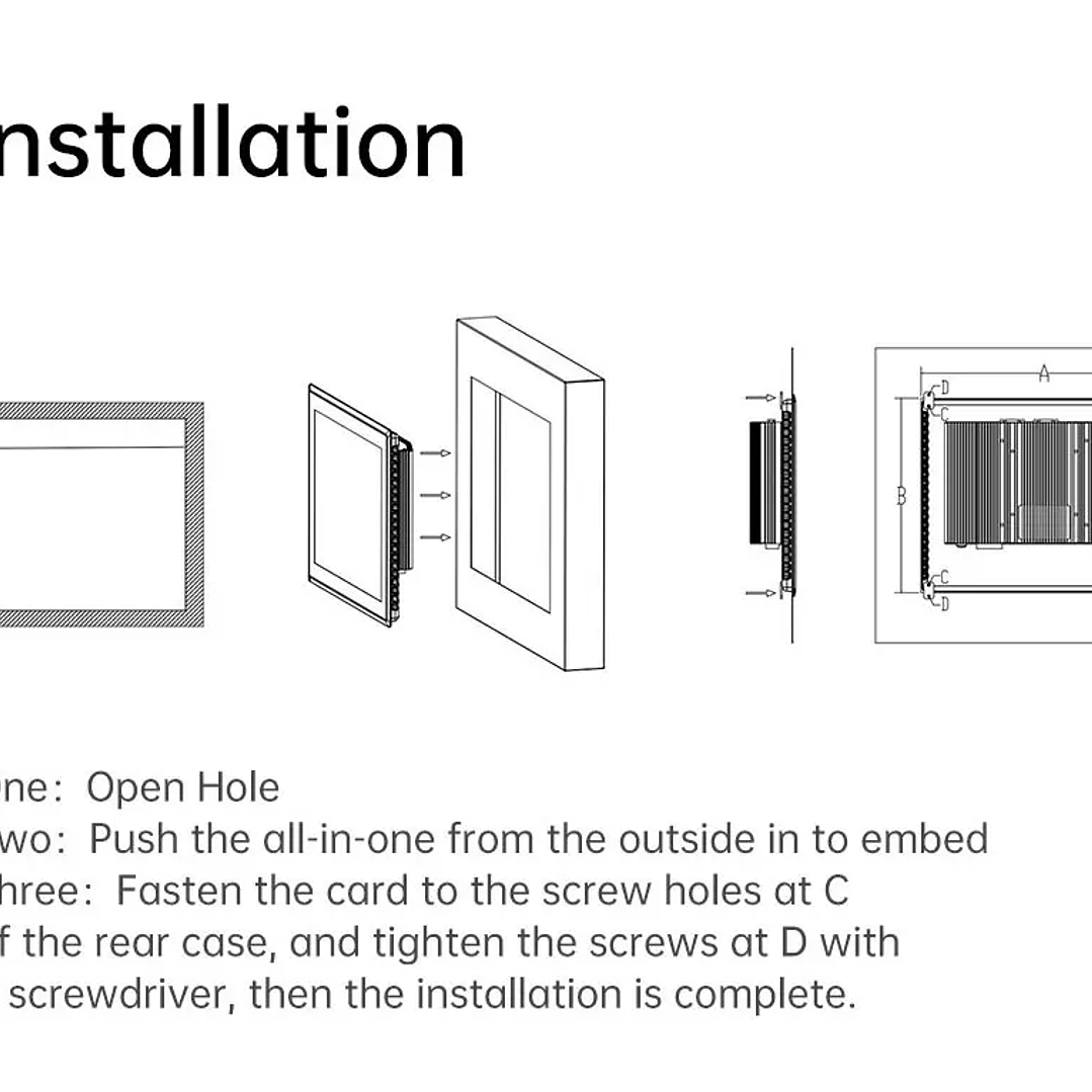 Monitor Táctil Industrial TouchWo | Todo en Uno IP65 PCAP 8–21.5