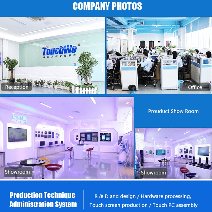 Monitor Táctil Industrial TouchWo | Todo en Uno IP65 PCAP 8–21.5